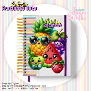 Caderno de Receitas A5 Coleção Frutinhas Cute-N1