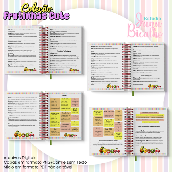 Caderno de Receitas A5 Coleção Frutinhas Cute-N3 - Imagem 3