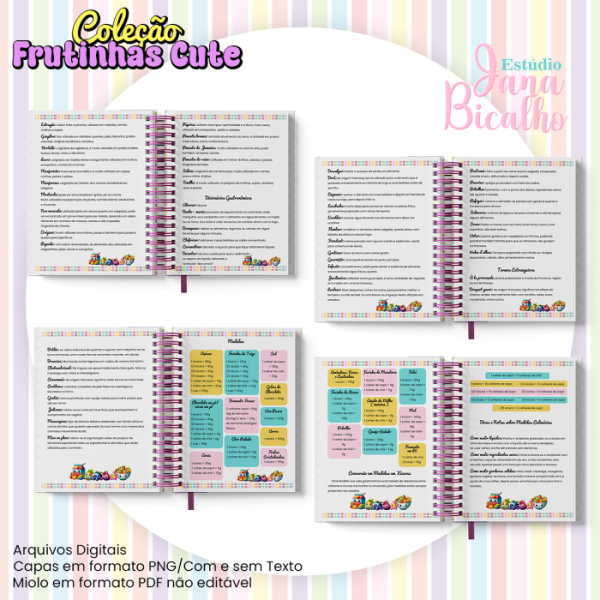 Caderno de Receitas A5 Coleção Frutinhas Cute-N5 - Imagem 3