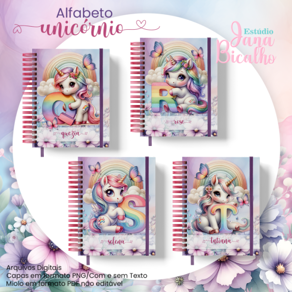 Caderno A5 Alfabeto Unicórnio - Imagem 5