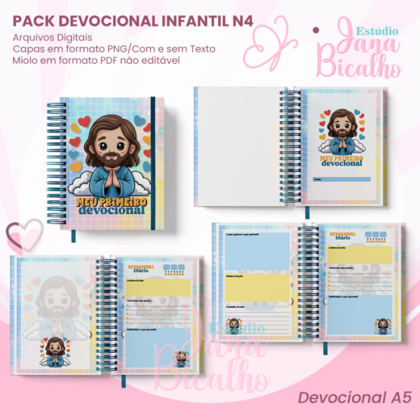 PACK Devocional Infantil A5+Bloquinho A6 N4 - Imagem 2