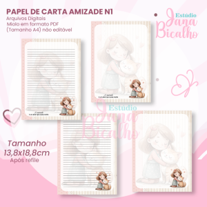 Papel de Carta Amizade N1