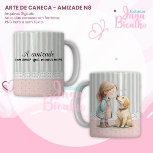 Arte para Caneca Amizade N8
