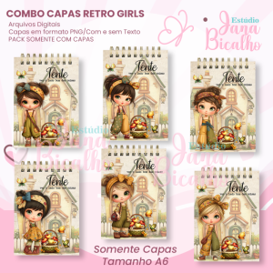 COMBO Capas A6 Retro Girls
