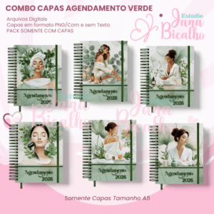 Pack Capas Agendamento Spa Verde