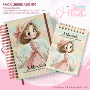 PACK Caderno Pautado A5+Bloquinho A6 Liberdade N10