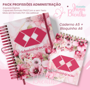 PACK Caderno Pautado A5+Caderneta A6 Administração