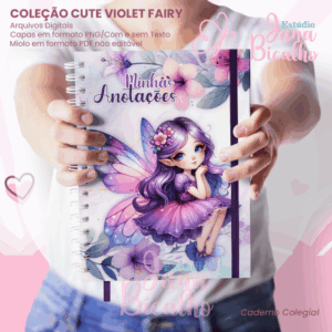 Caderno Colegial Coleção Cute Violet Fairy