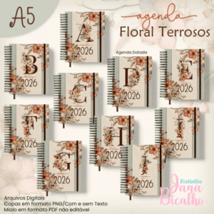 Agenda Datada A5 Agenda Floral Terrosos 2026