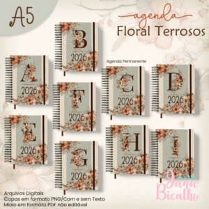 Agenda Permanente A5 Agenda Floral Terrosos