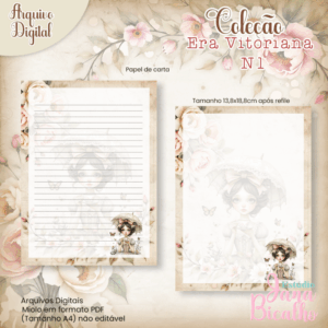 Papel de Carta Coleção Era Vitoriana N1