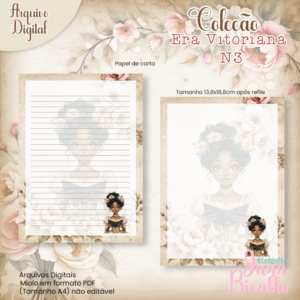Papel de Carta Coleção Era Vitoriana N3