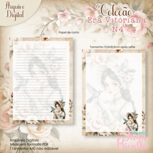 Papel de Carta Coleção Era Vitoriana N4