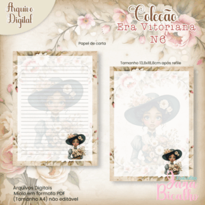 Papel de Carta Coleção Era Vitoriana N6