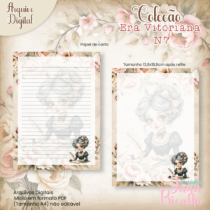 Papel de Carta Coleção Era Vitoriana N7