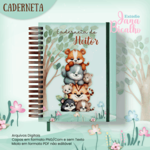 Caderneta de Saúde Amiguinhos da Floresta + Brinde