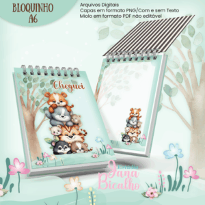 Bloquinho A6 Amiguinhos da Floresta