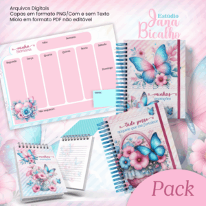 Pack Gilter Fairy Flower Butterfly