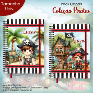 PACK Capas Universitário Coleção Piratas