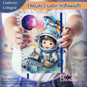 Caderno Colegial Coleção Escolar Astronauta