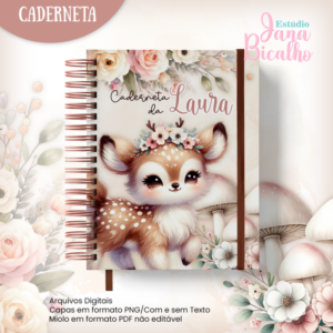 Caderneta de Saúde Boho Animal Nursery + Brinde