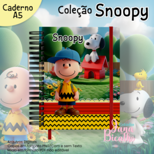 Caderno A5 Coleção Snoopy