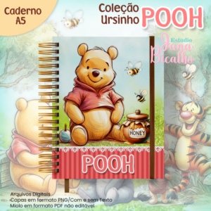 Caderno A5 Coleção Ursinho Pooh