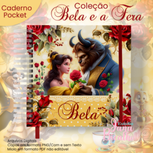 Caderno Pocket Coleção A Bela e a Fera