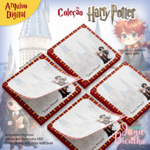 Bloco de Anotações 9,5x9,5cm Coleção Harry Potter N2