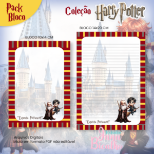 Pack Blocos de Anotações Coleção Harry Potter N2