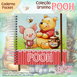 Caderno Pocket Coleção Ursinho Pooh