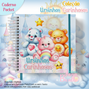 Caderno Pocket Coleção Ursinhos Carinhosos
