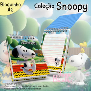 Bloquinho A6 Coleção Snoopy N3
