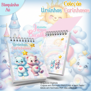 Bloquinho A6 Coleção Ursinhos Carinhosos N2