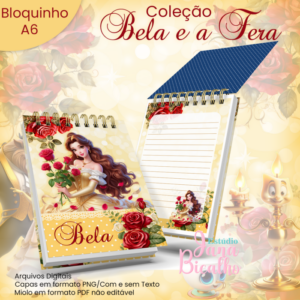 Bloquinho A6 Coleção A Bela e a Fera N5
