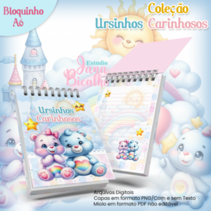 Bloquinho A6 Coleção Ursinhos Carinhosos N4