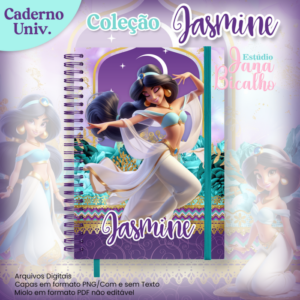 Caderno Universitário Coleção Jasmine