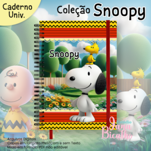 Caderno Universitário Coleção Snoopy