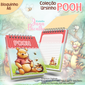 Bloquinho A6 Coleção Ursinho Pooh N1