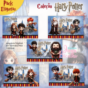 Pack Etiquetas Escolares Coleção Harry Potter
