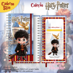 Caderno Slim Coleção Harry Potter