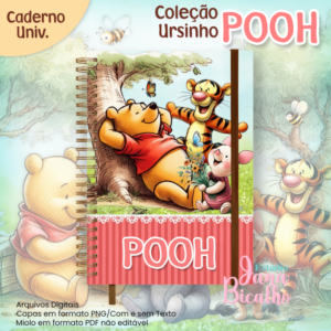 Caderno Universitário Coleção Ursinho Pooh