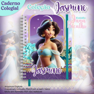 Caderno Colegial Coleção Jasmine