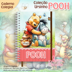 Caderno Colegial Coleção Ursinho Pooh