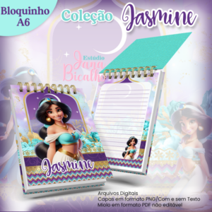 Bloquinho A6 Coleção Jasmine
