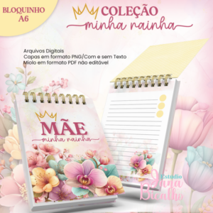 Bloquinho A6 Coleção Minha Rainha