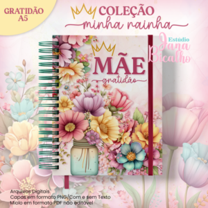 Caderno Gratidão A5 Coleção Minha Rainha