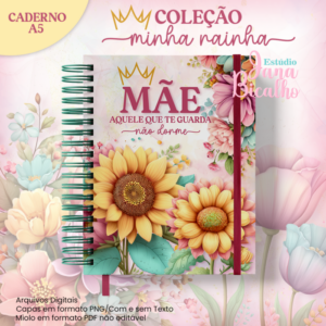 Caderno Mensagens Bíblicas A5 Coleção Minha Rainha