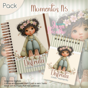 Caderno Pautado A5+Bloquinho A6 Momentos N5