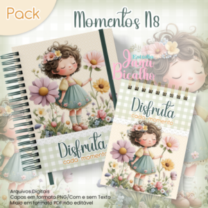 Caderno Pautado A5+Bloquinho A6 Momentos N8